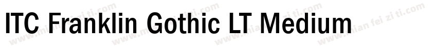 ITC Franklin Gothic LT Medium Italic字体转换
